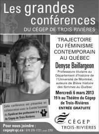 Conférence de Denyse Baillargeon